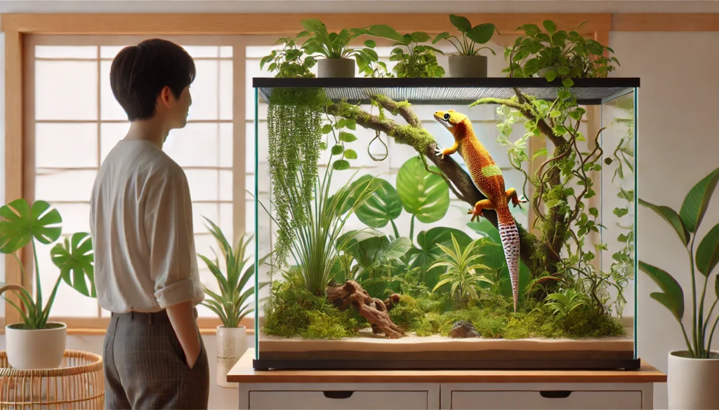 爬虫類 ヤモリと共存できる植物