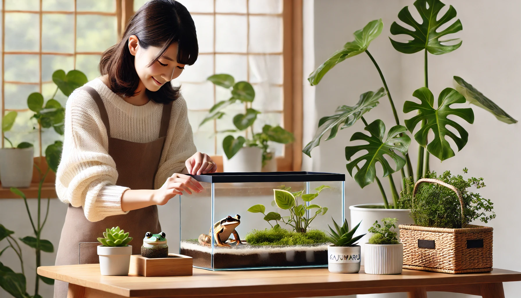 カエル飼育におすすめの観葉植物