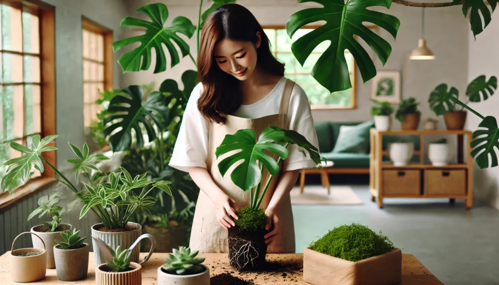モンステラと水苔の相性と育て方