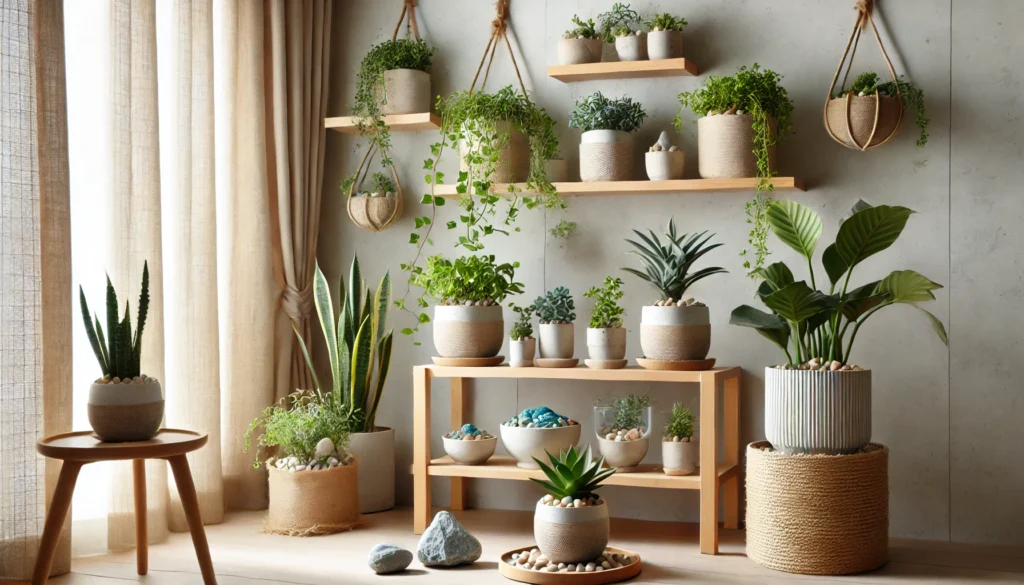 おすすめの観葉植物土隠し| 100均アイテムでおしゃれに