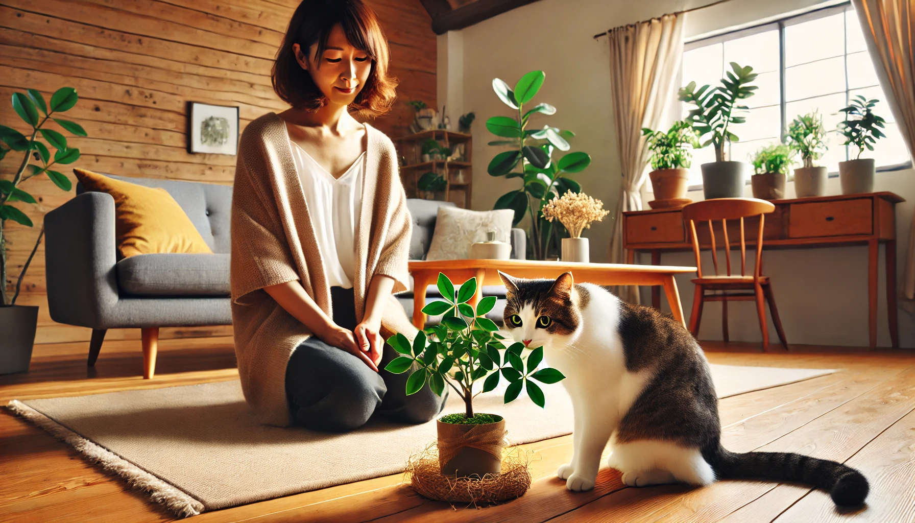 猫がパキラを噛む行動の理由とは?
