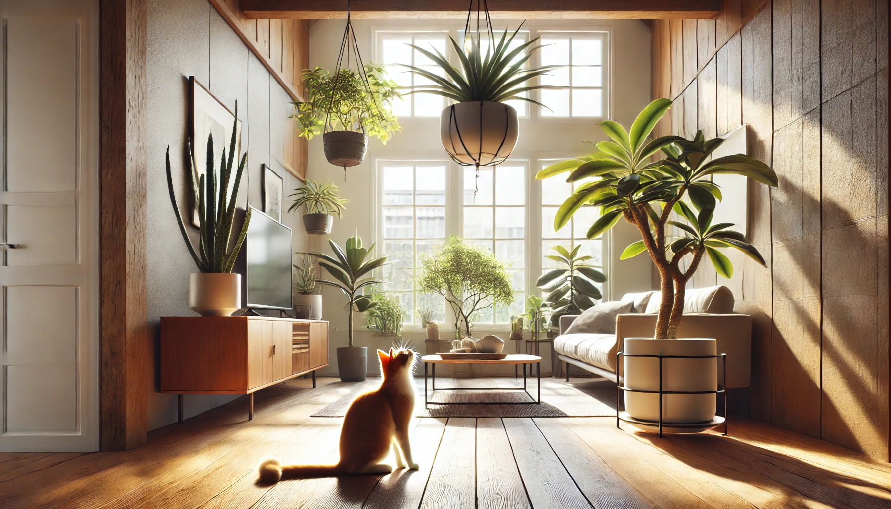猫と観葉植物の事故を防ぐ工夫