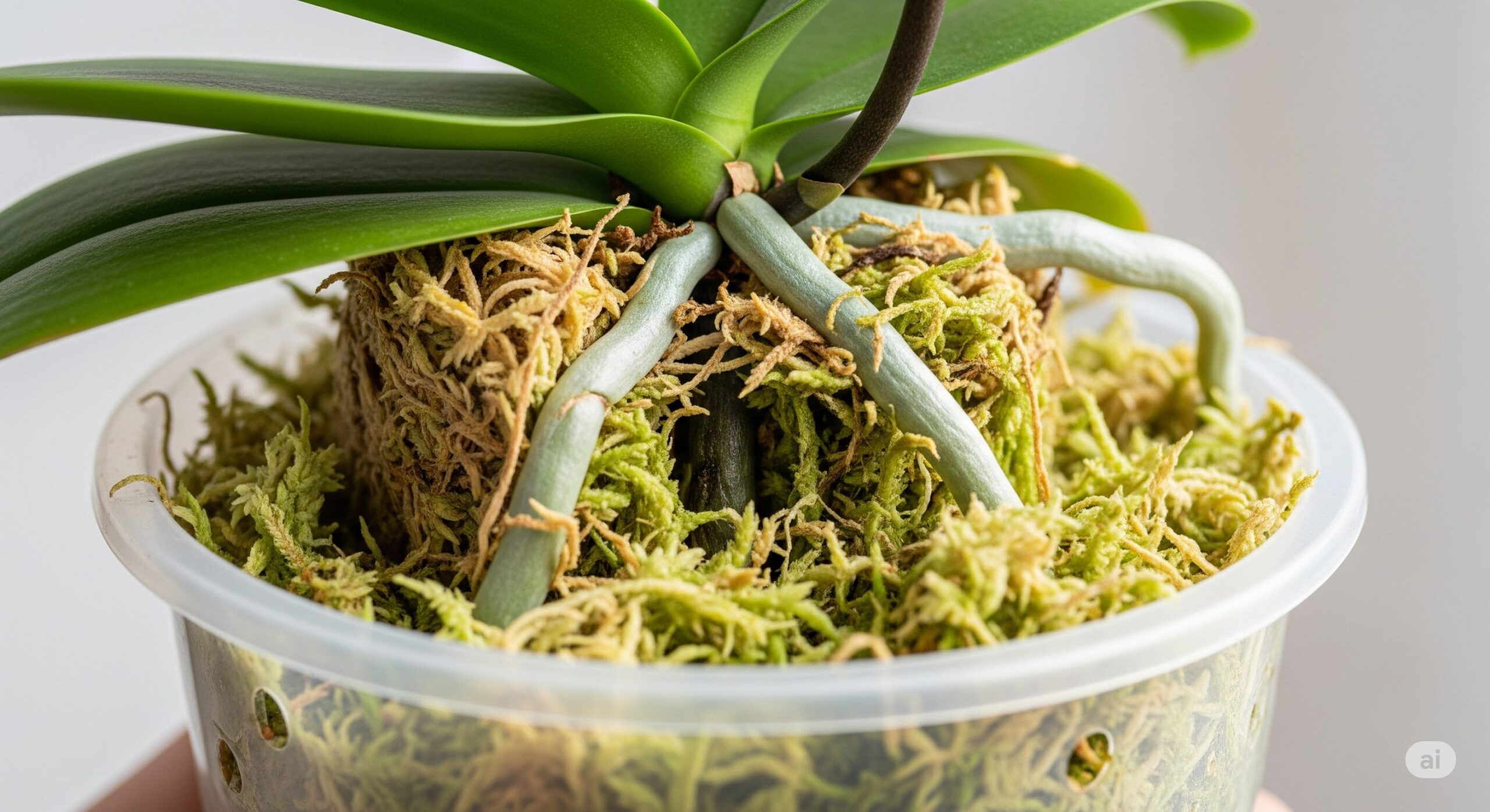 基本的な胡蝶蘭の植え替えと水苔の戻し方