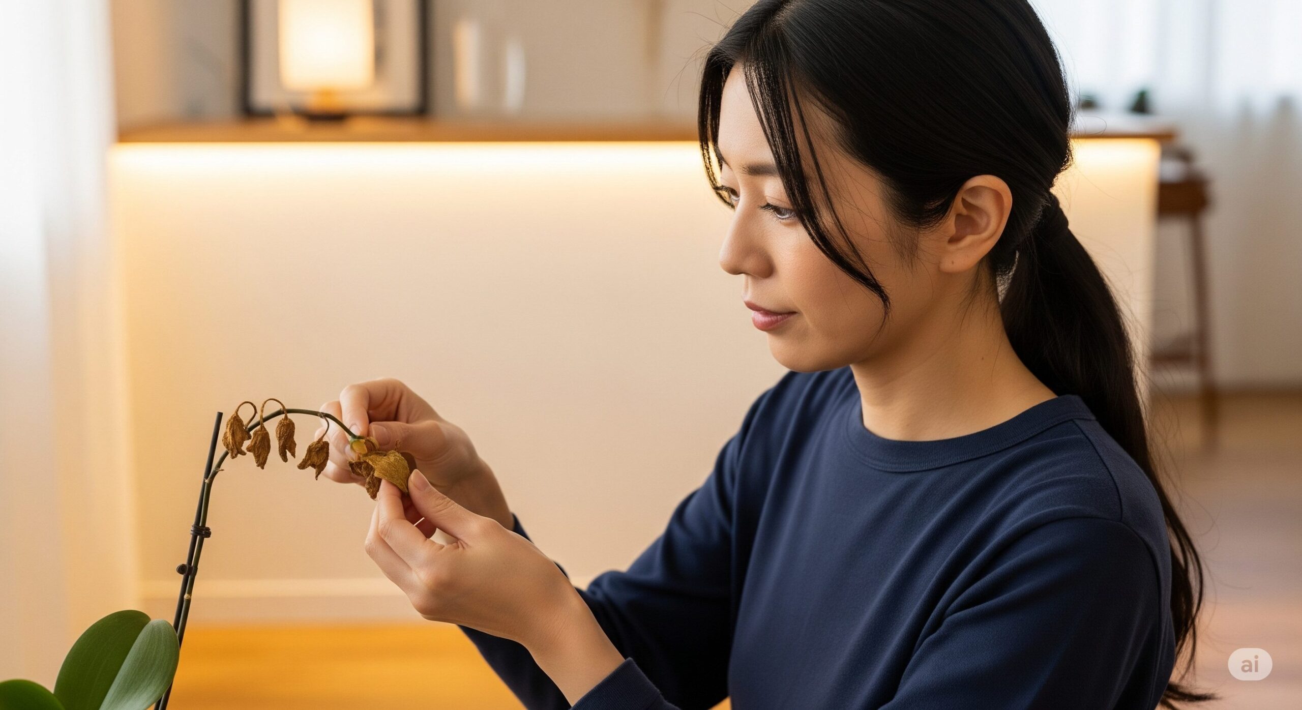 胡蝶蘭の葉がしわしわになった時の対処法
