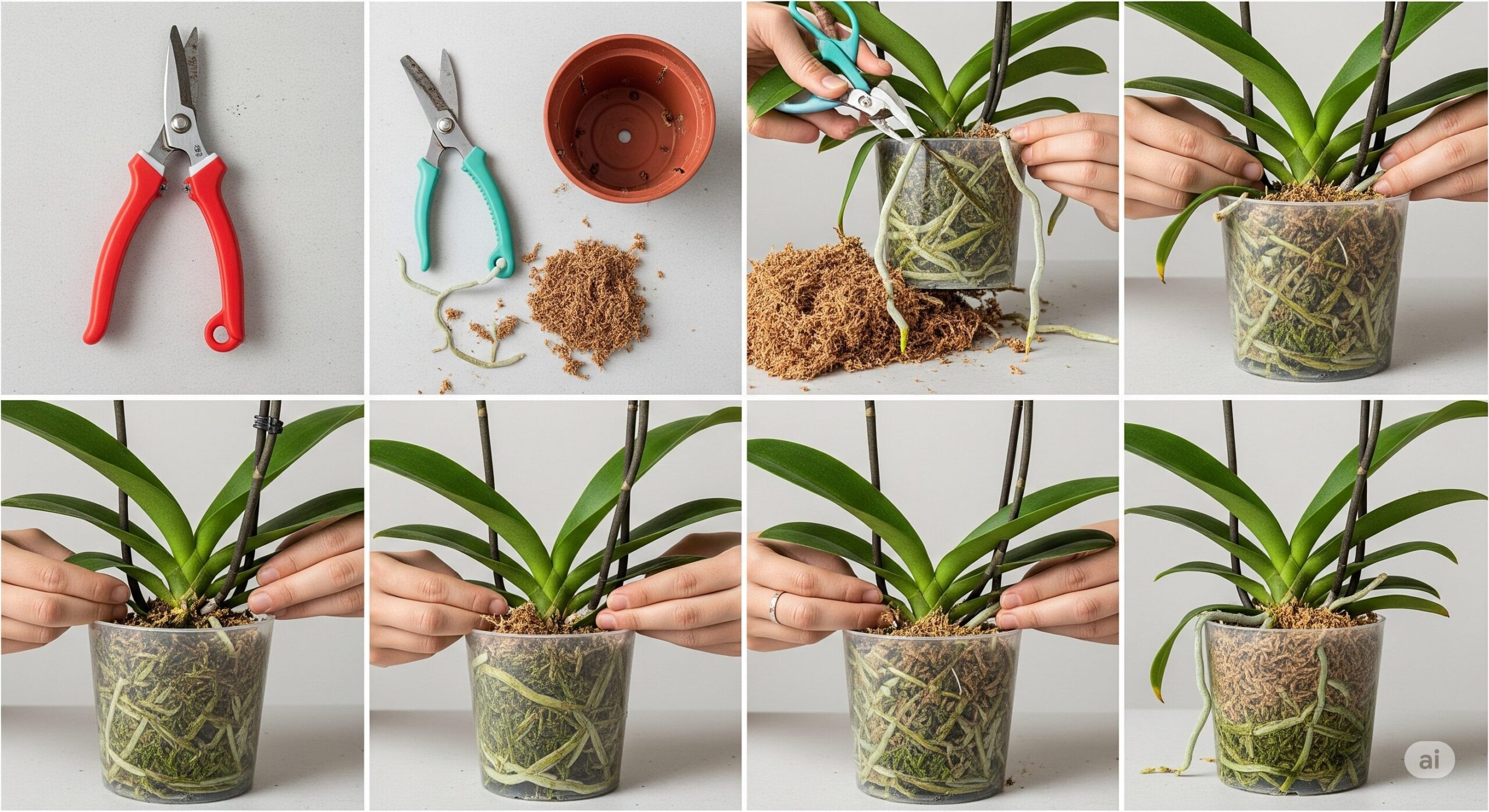 失敗しない胡蝶蘭の植え替えと水苔の戻し方のコツ