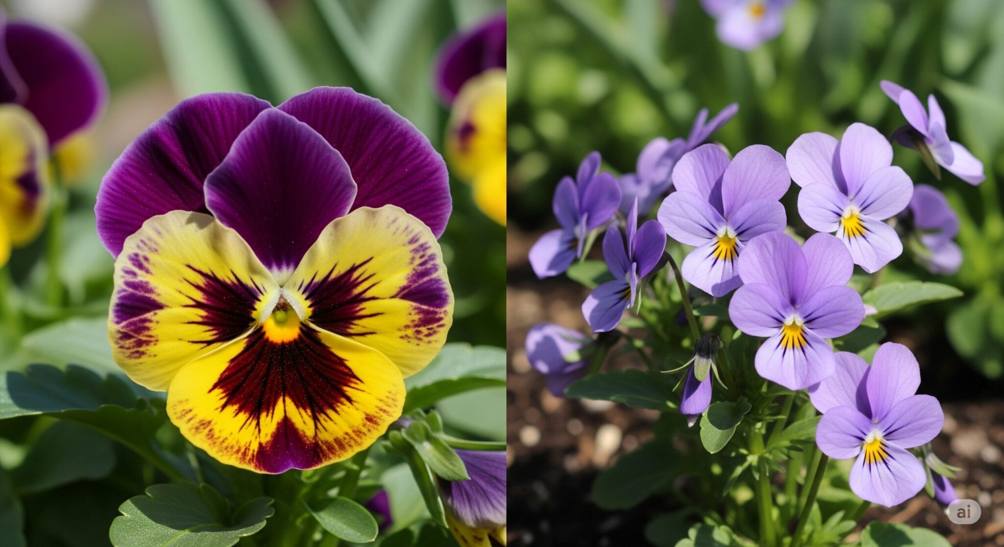 【パンジーに似てる花】ビオラとの違いを見分ける4つのポイントと育て方|花庭