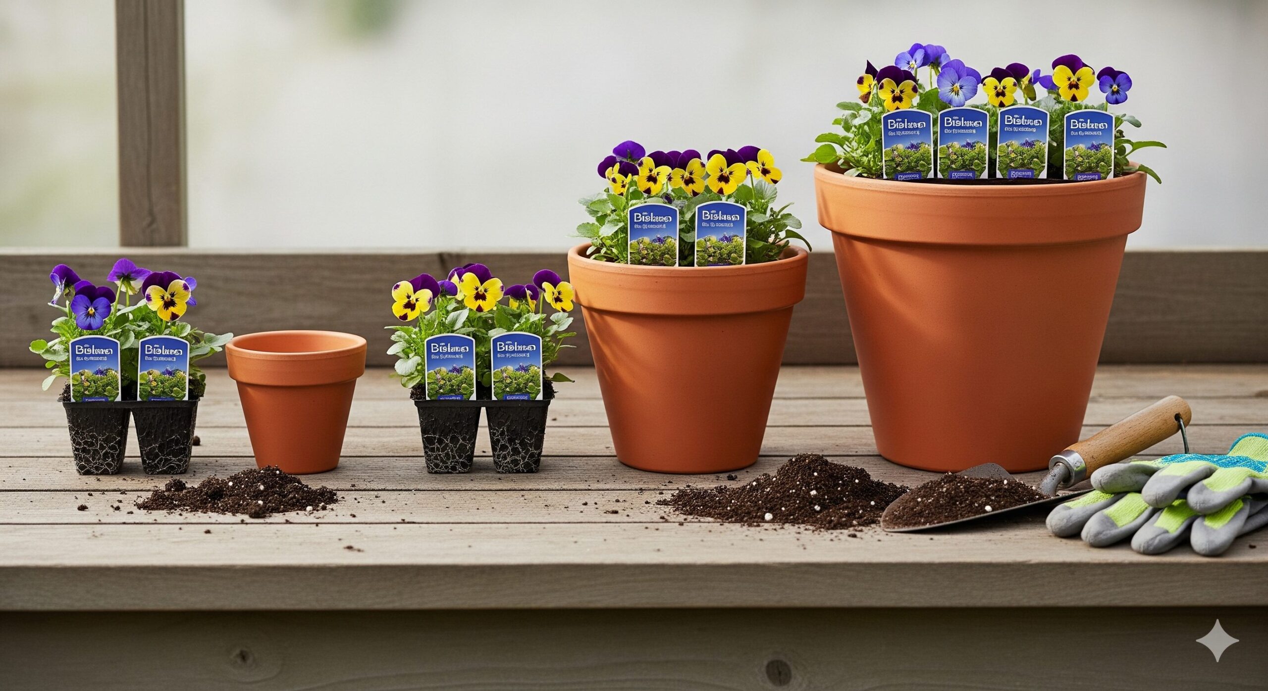 最適な鉢植えの大きさと植える株数の目安