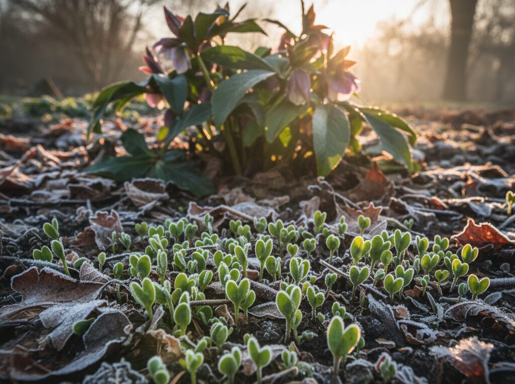 こぼれ種の発芽時期はいつ頃か