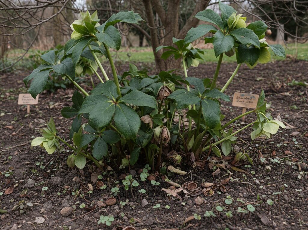 クリスマスローズが地植えで増える仕組み