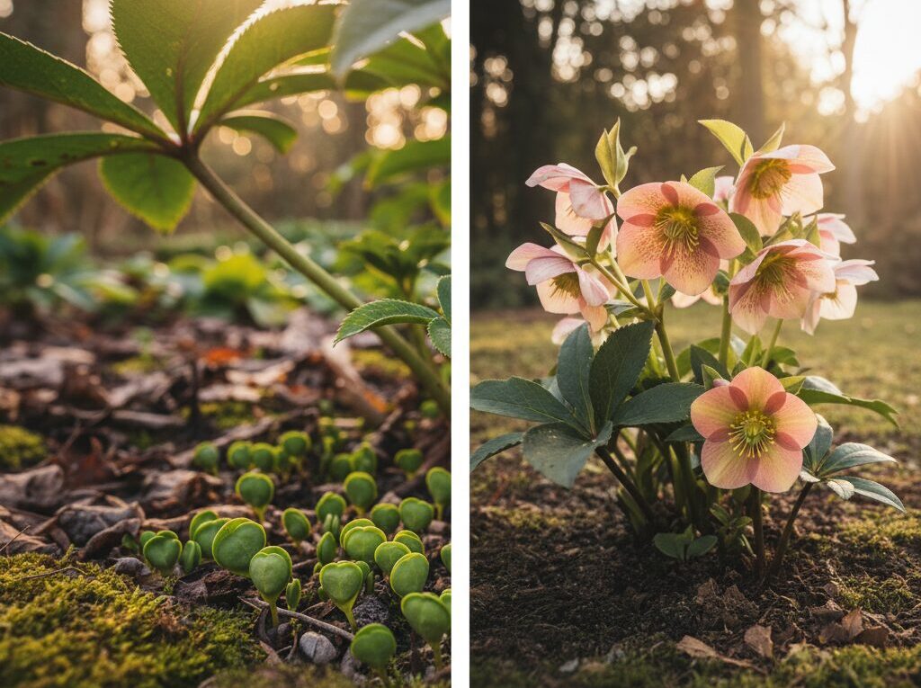 こぼれ種が開花するまでの期間は？