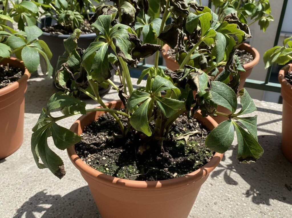 夏の管理ミスによる葉焼けや根腐れ