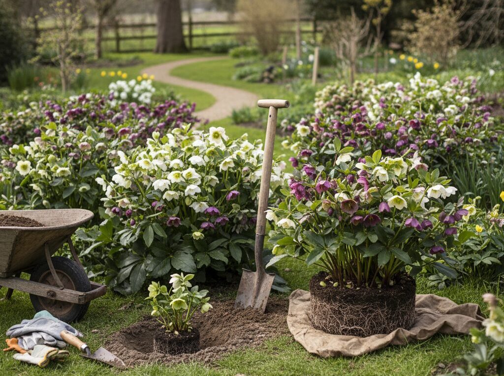 クリスマスローズの地植え移動の基本