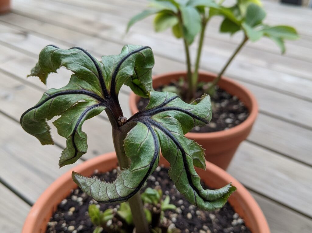 葉の形がおかしいのはウイルス病のサインか