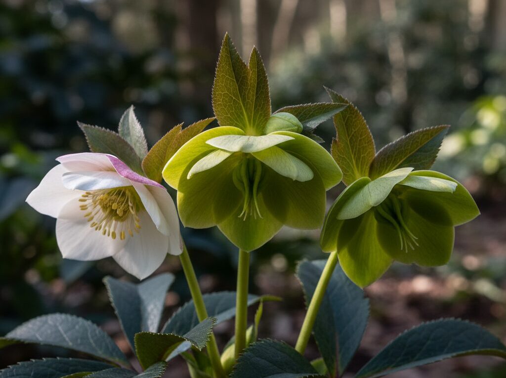 咲き進むと萼片が緑になるメカニズム