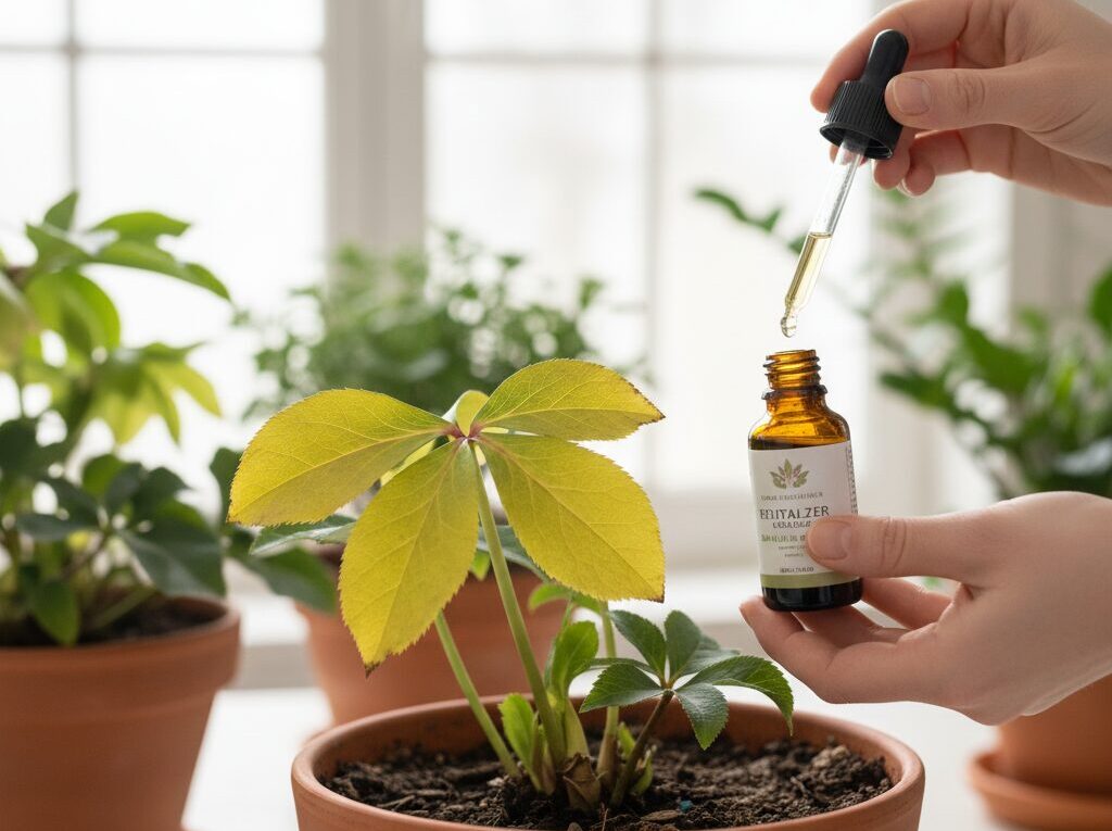 葉が黄色くなる原因と活力剤での対処