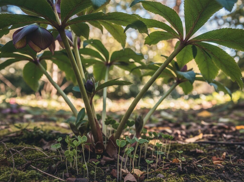 クリスマスローズのこぼれ種をそのままにするとどうなる？