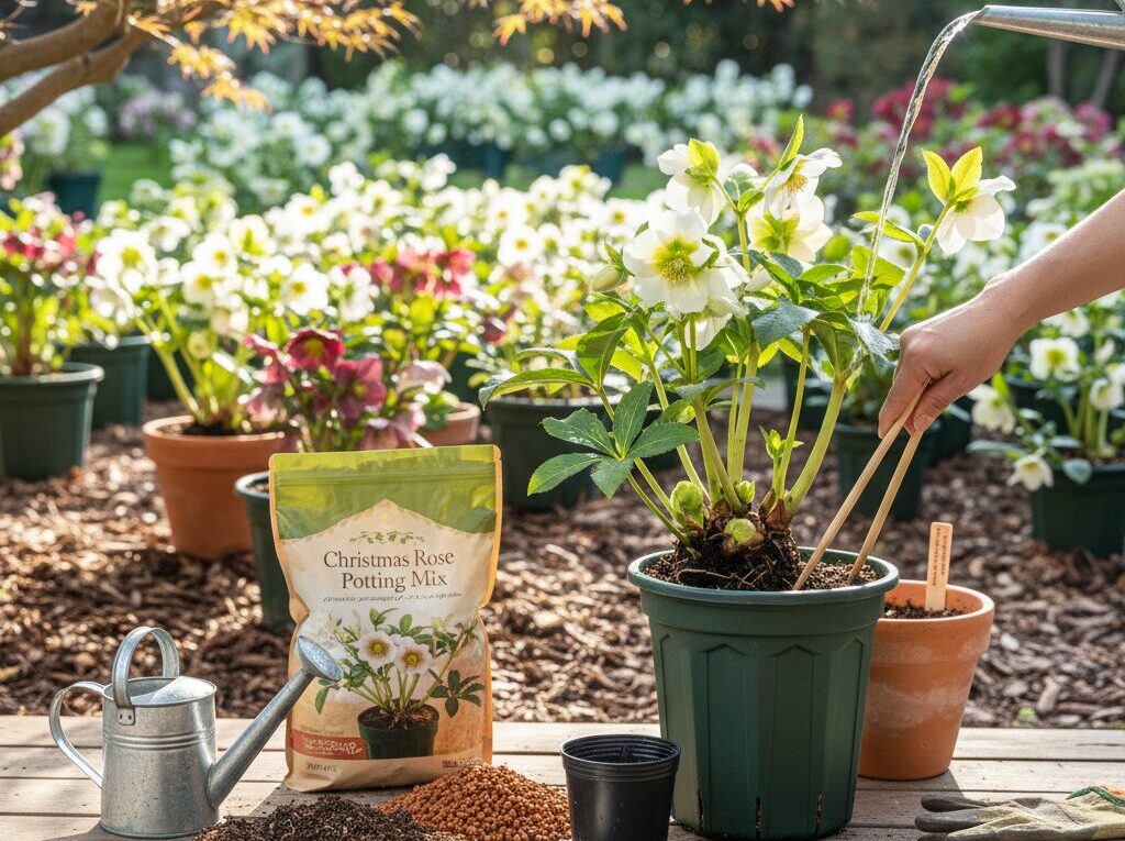 クリスマスローズの地植えから鉢植え移行の理由とリスク