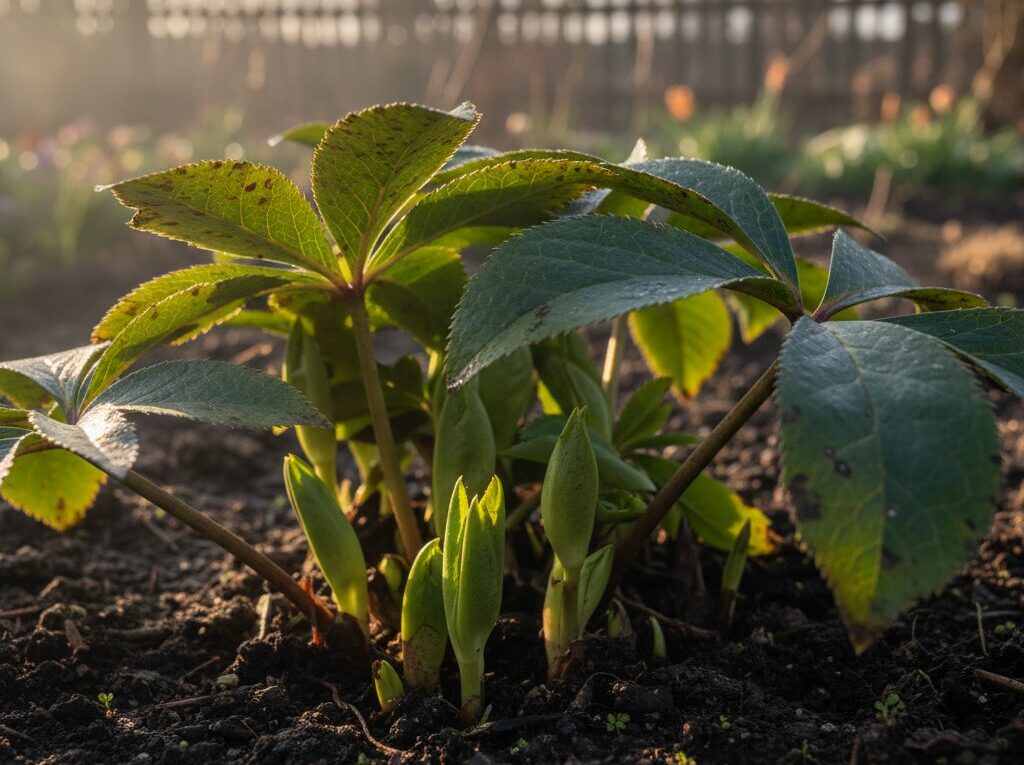 新芽の出る時期と古葉切り