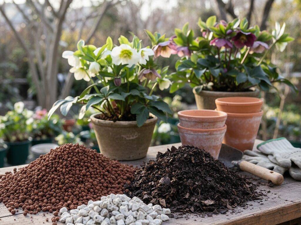 クリスマスローズの土を代用する基本