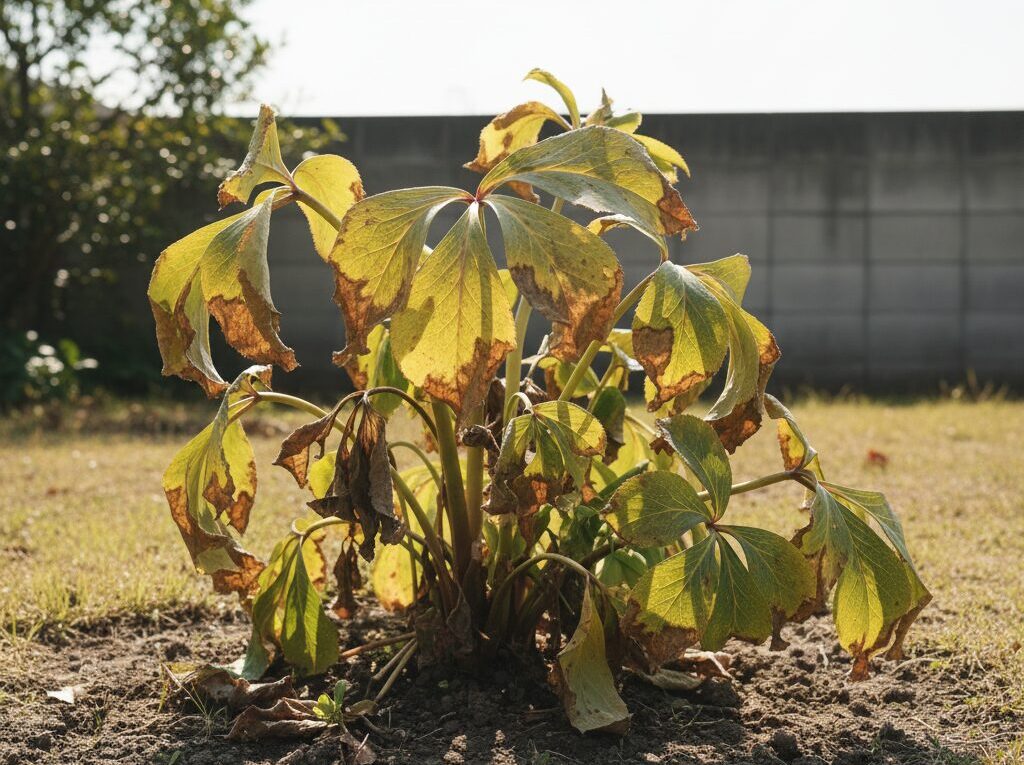 庭植え放置は夏越しが課題